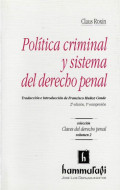 POLÍTICA CRIMINAL Y SISTEMA DEL DERECHO PENAL