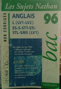 Image of Anglais : non corrigés : bac 96