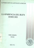 La apariencia del buen derecho