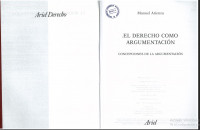 Image of El derecho como argumentación : concepciones de la argumentación
