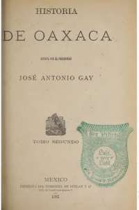 Image of Historia de Oaxaca : tomo segundo