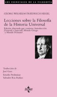 Image of Lecciones sobre la filosofía de la historia universal