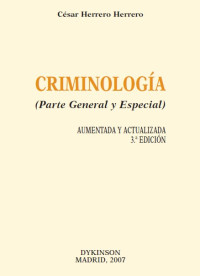 Image of Criminología : (parte general y especial)