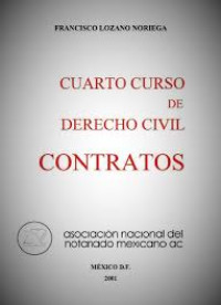 Image of Cuarto curso de derecho civil : contratos