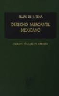 Image of Derecho mercantil mexicano : con exclusion del maritimo